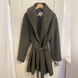 Army Green Old Navy Wrap Dress